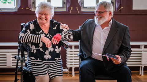 Waltraud Jung aus Butzbach mit Ehemann