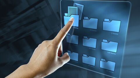 Ausuchen eines Ordner mit Touchscreen Ausuchen eines Ordner mit Touchscreen