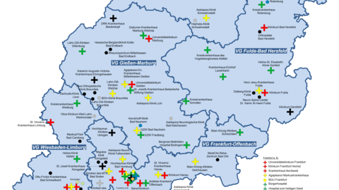 Somatische Krankenhäuser in Hessen