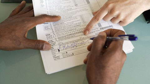 Hilfe beim Formularausfüllen