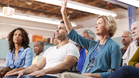 Wortmeldung einer Frau 