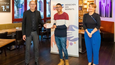 Kai Klose, Alain Lukianoff, Miriam Zeleke (v.l.n.r.)