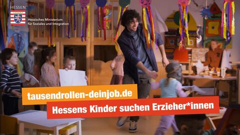 Erzieherkampagne Tausend Rollen – Dein Job!