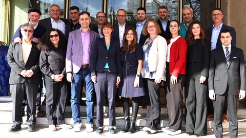 Mitglieder des Dialogforums Islam Hessen 