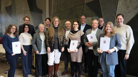 Gruppenbild der Projektnehmer des IdeA-Projekts Mittelhessen