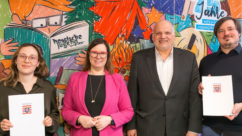 Staatssekretärin Manuela Strube, Reiner Jäkel, Kristof Schütt